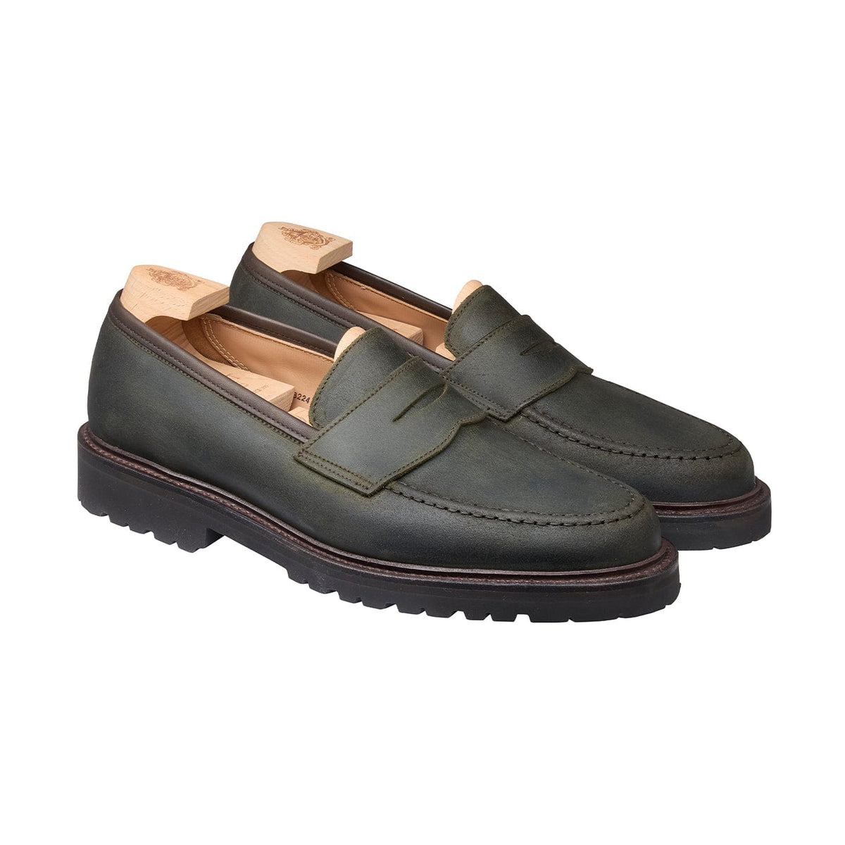Boston 2 Green Rough-Out Suede – Crockett & Jones ROW