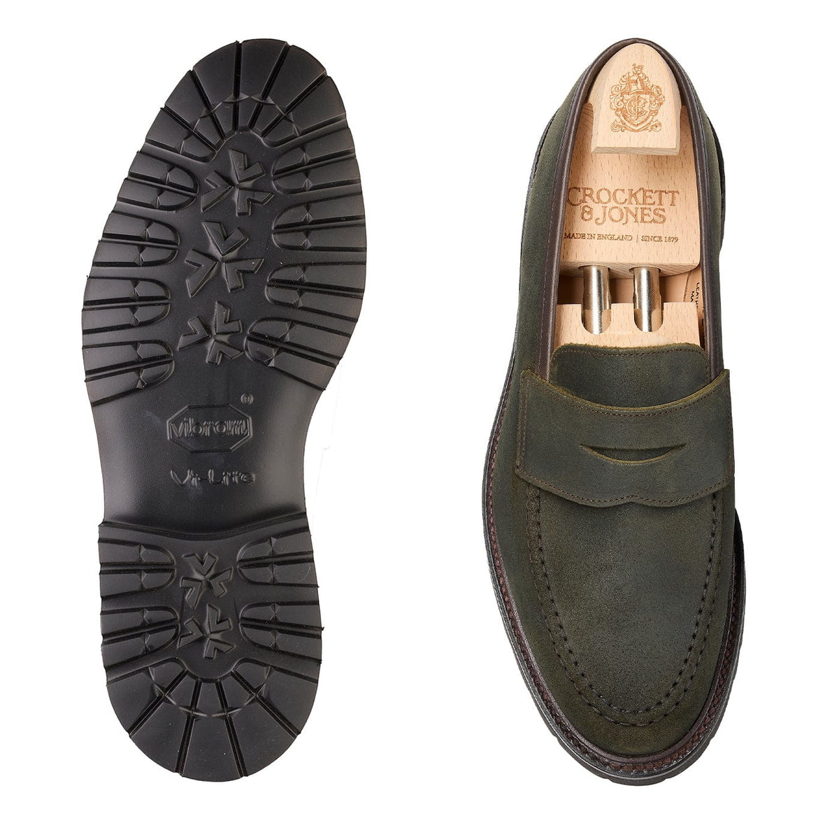 Boston 2 Green Rough-Out Suede – Crockett & Jones ROW