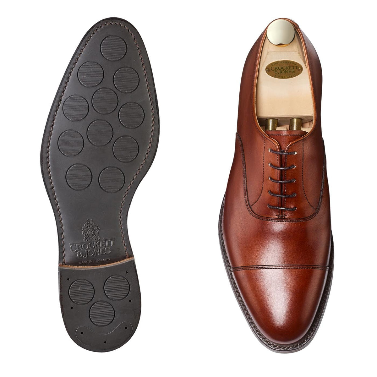 Connaught 2 Chestnut Burnished Calf (City Sole) – Crockett