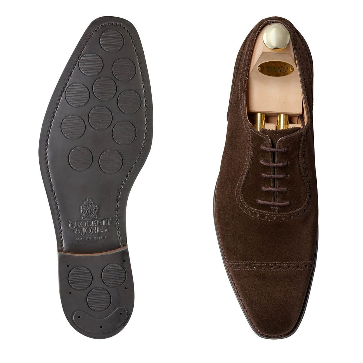 Westbourne Dark Brown Suede | Crockett & Jones – Crockett