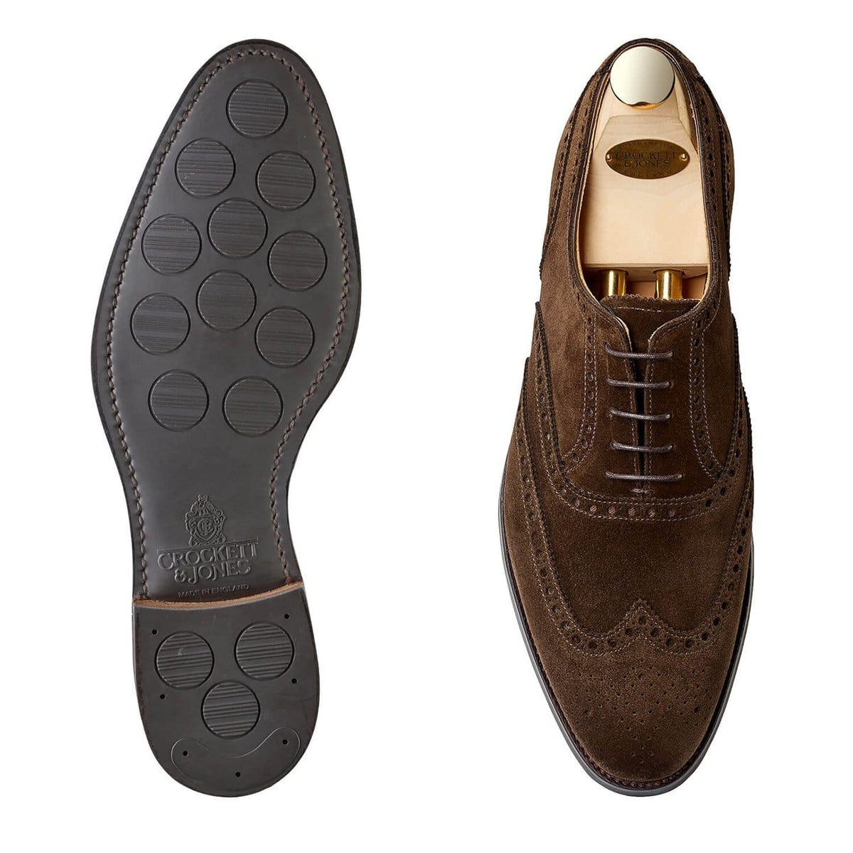Westgate 2 Dark Brown Calf Suede | Crockett & Jones – Crockett