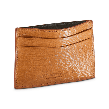 Card Holder Tan Willow Grain