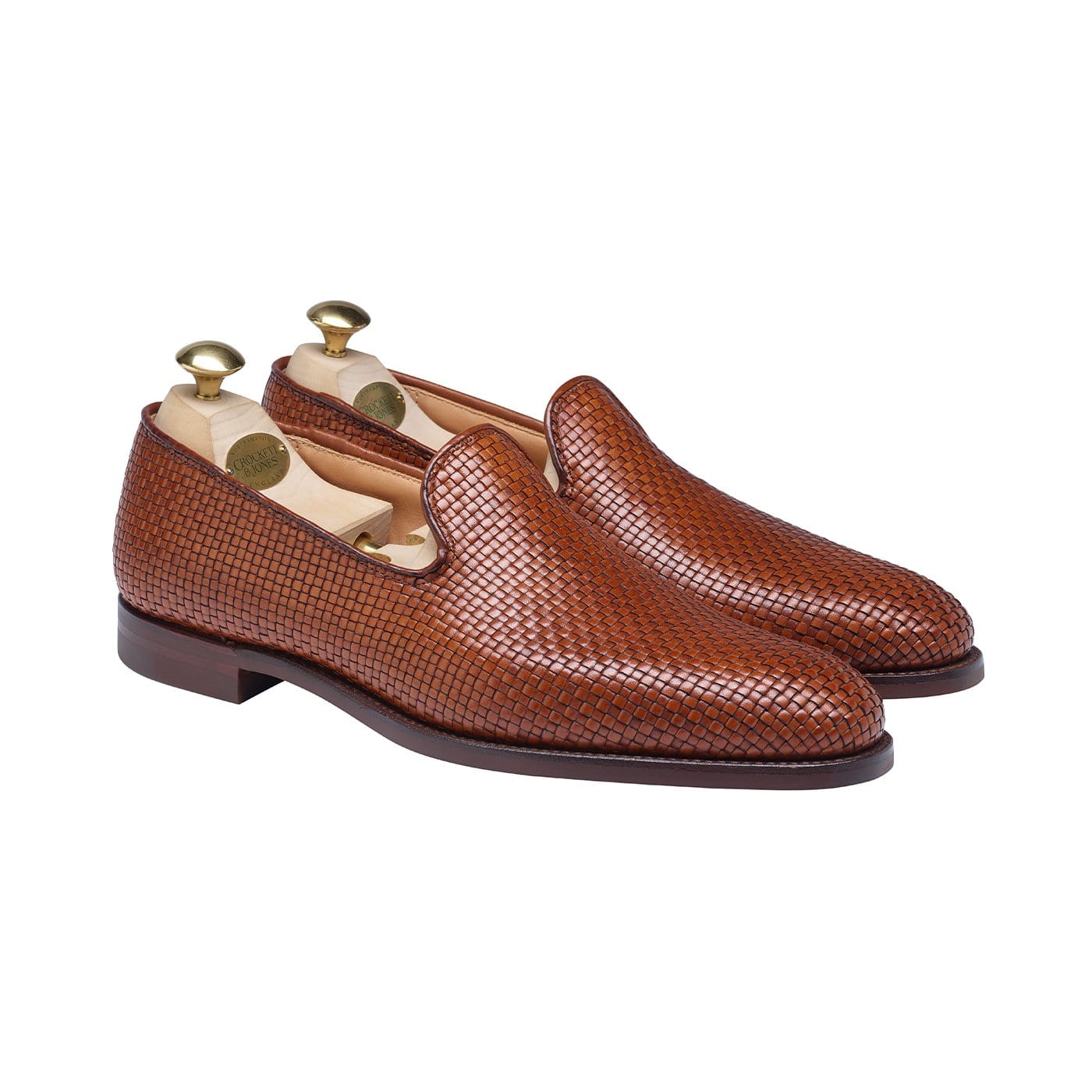 Kensington Tan Woven Calf | Crockett & Jones – Crockett & Jones ROW