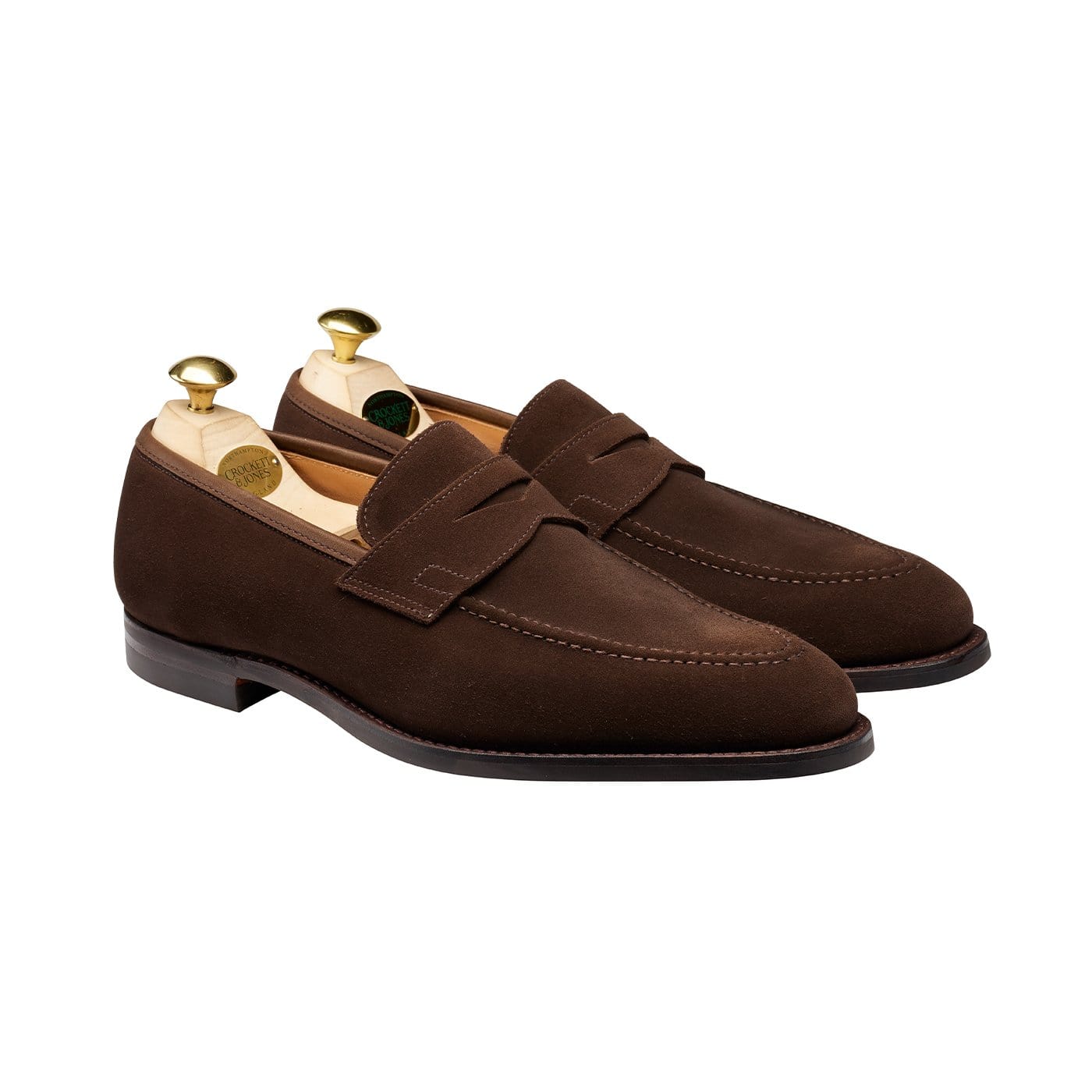 CROCKETT & JONES SYDNEY 8E ブラウン ローファー Sydney Dark Brown Burnished Calf (G Fitting) - City Sole