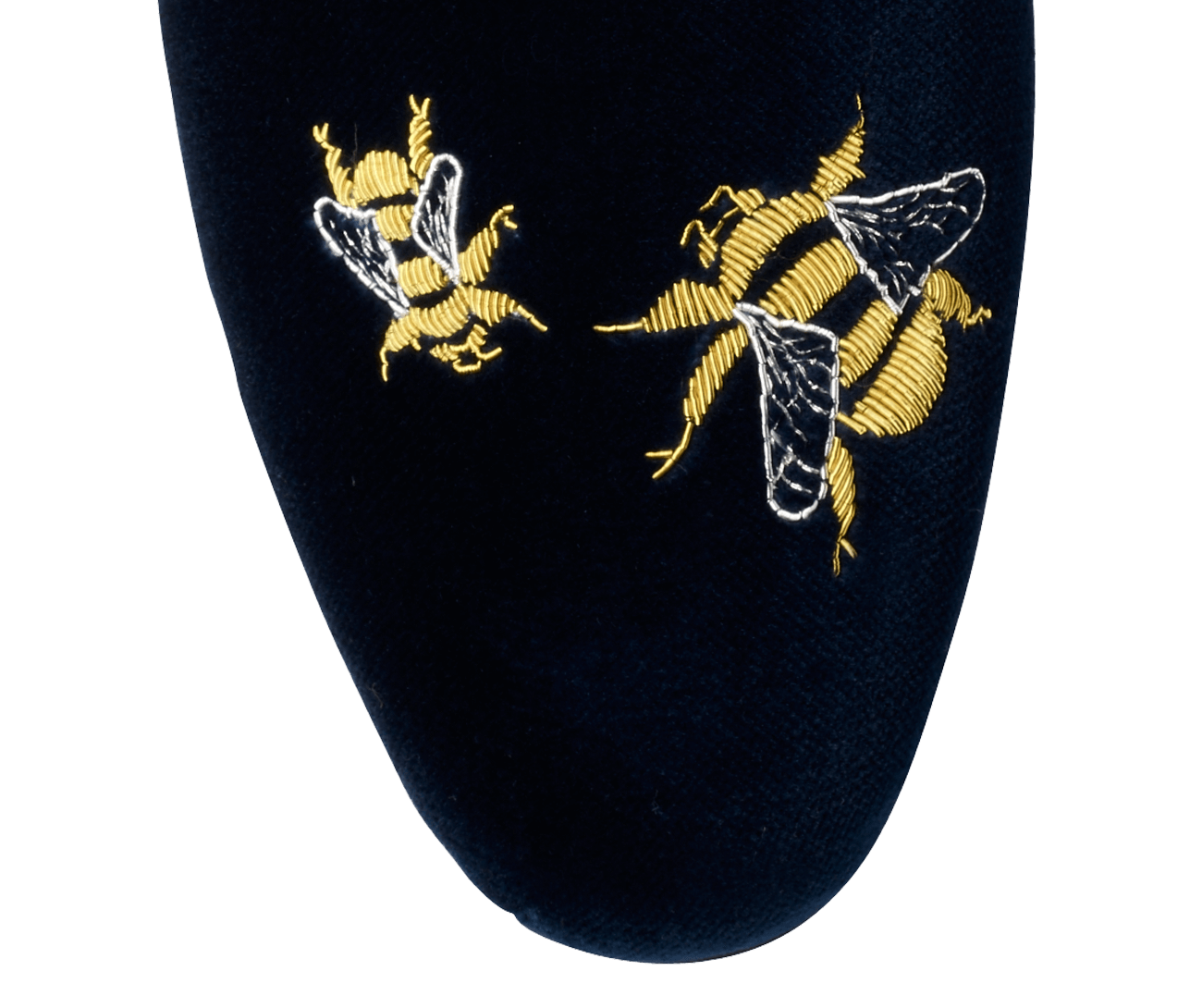 Bees Navy Velvet